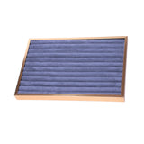 Maxbell Jewelry Organizer Tray Jewelry Storage Tray for Props Dresser Live Broadcast Gray Strip