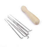 Maxbell 20xSet 7pcs Felting Needles with Wood Handle Wool Felt Tool Felting Starter Kit