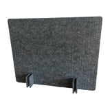 Maxbell Acoustic Desk Divider Desk Partition Freestanding Desk Divider for Classroom dark grey