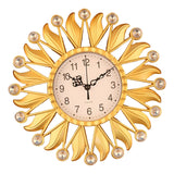Maxbell Wall Hanging Clock Sparkling Bling Creative Mute for Home Living Room Office Style A