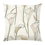 Flower Pillow Cover Chairs Living Room Modern Hotel Floral Throw Pillow Case Style B