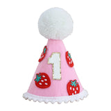 Maxbell Strawberry First Birthday Hat Themed Party Supplies Sweet 1ST Birthday Crown