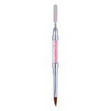 Maxbell Maxbell Poly Gel Nail Brush Dual-Ended Poly Acrylic UV Gel Extension Builder Pen Pink
