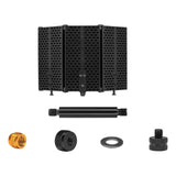 Maxbell Microphone Shield Mic Sound Absorbing Foam for Broadcasting Studio Recording ABS  Three Panels