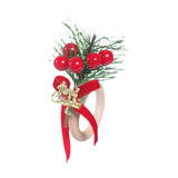Maxbell Christmas Napkin Ring Handmade Rustic Decoration for Hotel Cafe Thanksgiving Letter