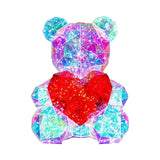 Glowing Bear Valentines Day Gifts for Kids with Heart LED Toy USB Girlfriend red heart