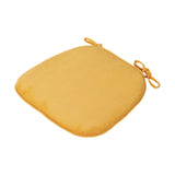 Maxbell Corduroy Chair Cushion Anti Skid Seat Cushion for Kitchen Bedroom Home Decor Yellow