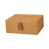 Maxbell Storage Box Portable for Villa Decoration Model Room Decoration Home Storage Large Khaki