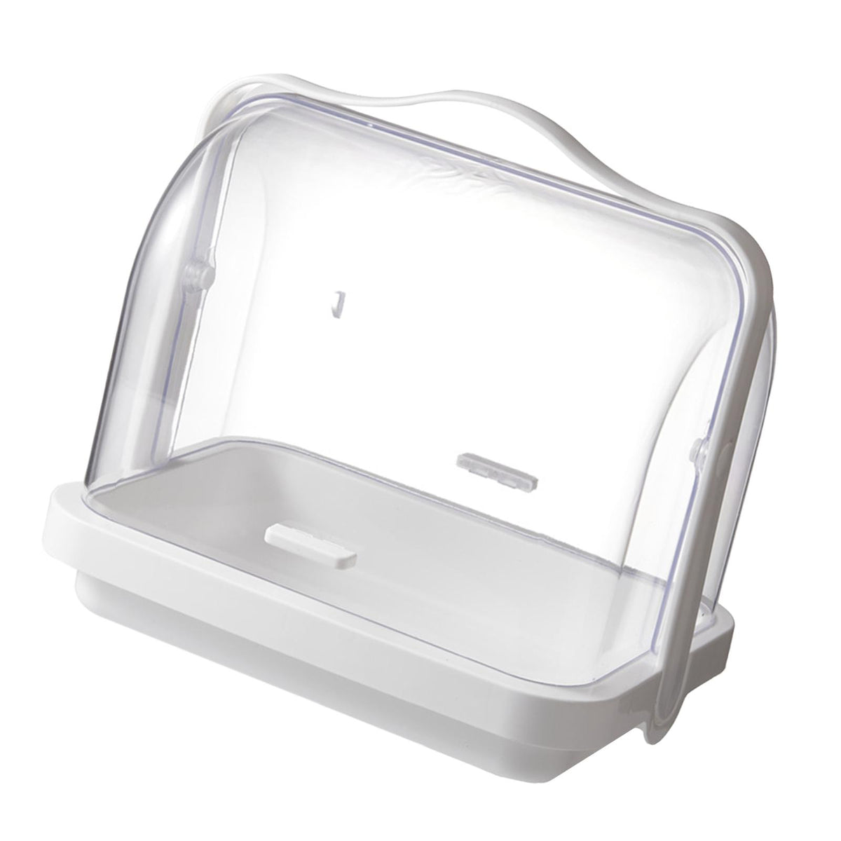 Maxbell Bread Storage Box Transparent Dessert Holder for Bedroom Living Room Small