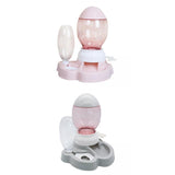 Maxbell Cat Feeder Set No-Spill Gravity Food Dispenser Waterer Feeding Station,