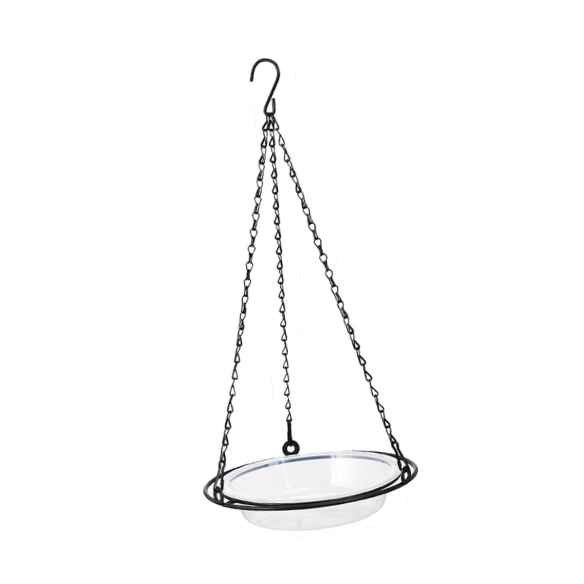 Maxbell Hanging Bird Bath Bird Seed Decoration Hanging Tray for Patio Deck Courtyard