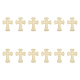 Maxbell 12Pcs Wooden Crosses for Crafts Hanging Cross Ornament for Doors Card Making Style B