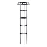 Maxbell Garden Trellis Tools Black Plant Support Trellis for Vines Cucumbers Flowers 165x50cm