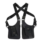 Underarm Shoulder Bag Steampunk Vest Wallet Pocket for Hiking Shopping Party