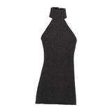 Maxbell 1:12 Women Dress Mini Doll Elastic Dress for 6inch Action Figure Accessories black