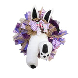 Maxbell Rabbit Garland Garden Farmhouse Indoor Outdoor Easter Door Wreath with Bunny Style D