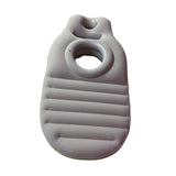 Maxbell Inflatable Pregnancy Pillow Convenient Gift with Belly Hole Maternity Pillow Brown