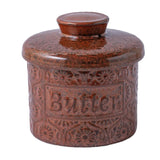 Maxbell Butter Crock Antique with Lid Butter Pot for Fresh Spreadable Butter Counter