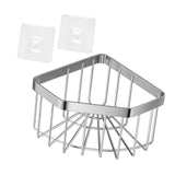 Maxbell Sink Sponge Holder Dish Cloth Hanger Portable Drain Rack Versatile Organizer Silver