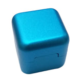 Maxbell Pool Cue Chalk Holder Mini Metal Storage Box Pool Table Accessory Chalk Case Blue