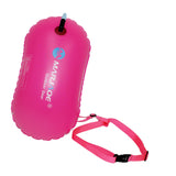 Maxbell Swimming Buoy Float Inflatable 8 kg Buoyancy for Open Water Swimmers Pink
