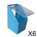 Maxbell 6xBird Food Feeder Hanging Convenient Detachable Food Containers for Pigeon Blue