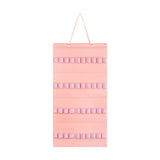 Maxbell Headband Organizer Hanging Felt 40 Slots Storage Hanger for Wall Closet Door Pink