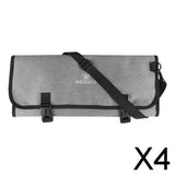 Maxbell 4xChef Knives Roll Bag Adjustable Straps for Cooking Tools Meat Knives