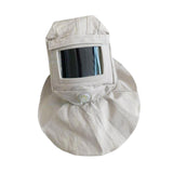 Maxbell Sandblasting Hood Cap Supplies Canvas Dustproof White Simple Using Shawl Cap