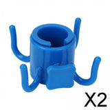 Maxbell 2xBeach Umbrella Hanging Hook Holder Adjustable for Towels Camping Beach blue