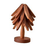 Maxbell DIY Christmas Tree Coaster Set Funny Table Setting for Bowls Hot Dishes Mugs