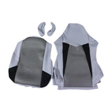 Maxbell Computer Office Chair Slipcovers Breathable Swivel Chair Gaming Chair Covers Black Gray