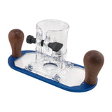 Maxbell Wood Router Base Adjustable Slotting Bracket for Furniture Opening Engraving Blue