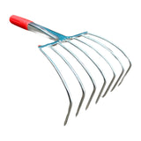 Maxbell Hand Rake Small Loosening Soil Cultivator Soil Tiller for Seaside Patio Lawn 7 tooth