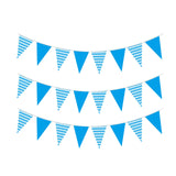 Oktoberfest Banner DIY Blue 8M Long Bunting Banner for Outside Ceiling Fence Style B