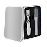 Maxbell Maxbell Nail Clippers Nail File Set 2 in 1 Portable Manicure Pedicure Set for Family silvery