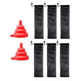 Maxbell Feeder Bird Sock Seed Bag Refill Sock Finch Sock for Wild Bird Outside With 2 Funnels