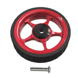Maxbell Maxbell Widened Easy Wheel for Folding Bike with Bolt for Travel  Red
