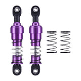 Maxbell 2 Pieces 1:10 RC Car Shock Absorber Metal Spring for Crawler Vehicles Trucks purple