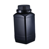 Maxbell Wide Mouth Square Bottle 1L Chemical Dispenser Bottle for Laboratories Reagent with black cap Black