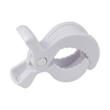 Baby Stroller Clip Multipurpose Pram Toy Holder for Mittens Hats Burp Cloths White