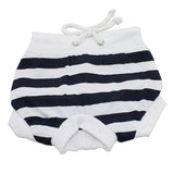 Maxbell Maxbell Female Pet Dog Diaper Sanitary Pant Panty Underwear Black White Stripe XS