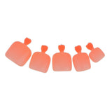Maxbell 24pcs Pure Toe Nails Full Cover Pedicure False Nail Art Tips Light Orange - Aladdin Shoppers