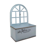 Maxbell Metal Wall Planter Vintage Wall Vase Iron Plant Holder for Home Country Wall Blue