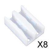 Maxbell 8x1-4/5 inch Wide Sliding Shower Door Bottom Guide