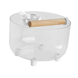 Maxbell Bird Toilet Stand Decor Holder Bird Potty for Outdoor Indoor Lovebird Round