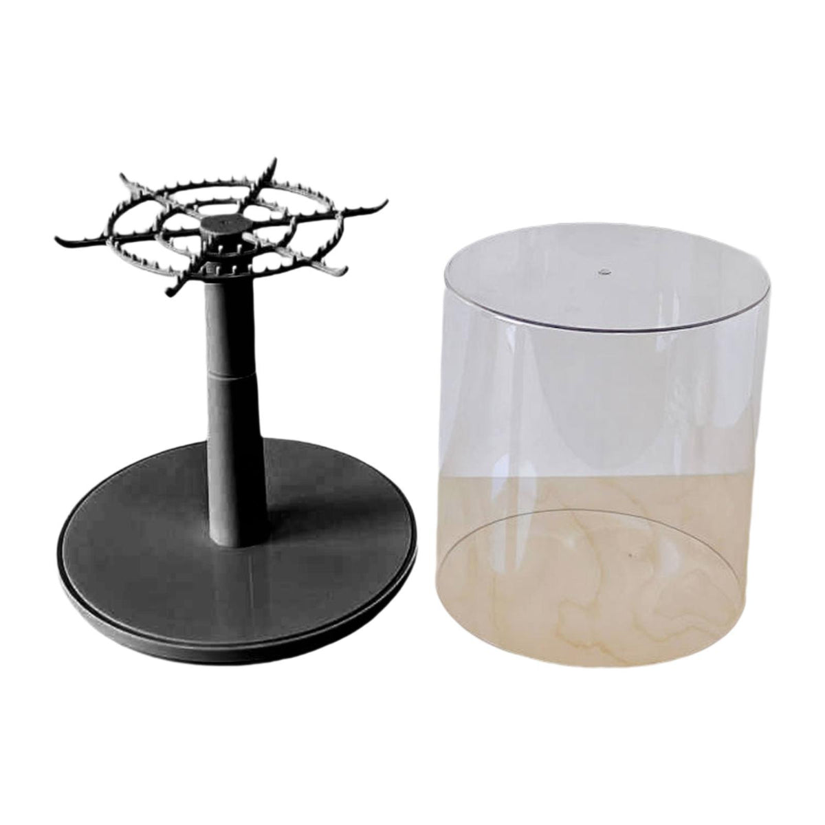 Maxbell Clear Figures Display Case Storage Box Rotating for Figurines Action Figures