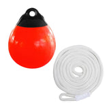 Maxbell Boat Buoy Ball with Eyelet Easy to Use Anchor Buoy for Docking Marking Yacht White Rope