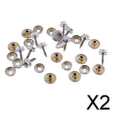 Maxbell 2x10 Set Stainless Boat Cover/Canopy Fittings Snap Fastener Screw Stud Sockets