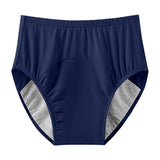 Maxbell Adult Diaper Incontinence Underwear Cotton Underpants for Seniors Old People Blue L